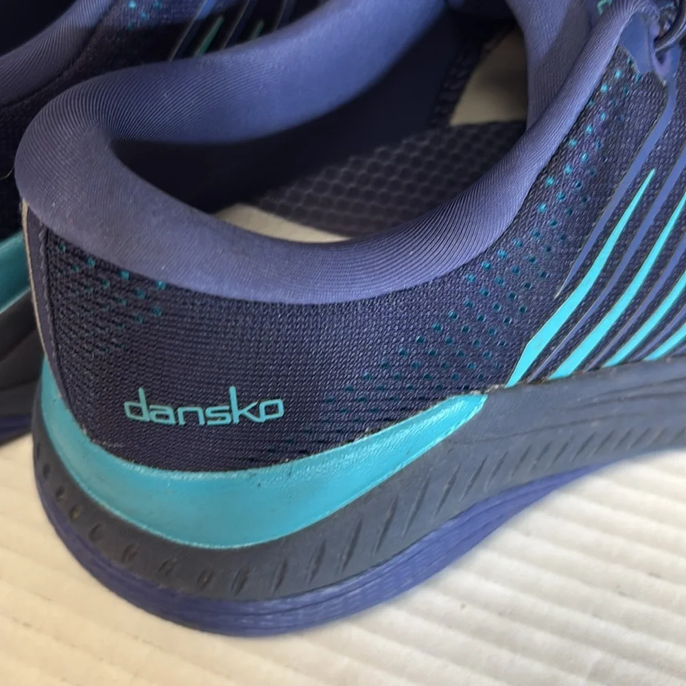 Dansko Blue Sneakers Lace Up Casual Tennis Shoes Women’s Size 6 EU 36 - Picture 5 of 10